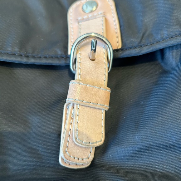 Vintage Lacoste Pink and Brown Nylon Handbag / Purse. Cross Body - Picture 2 of 15